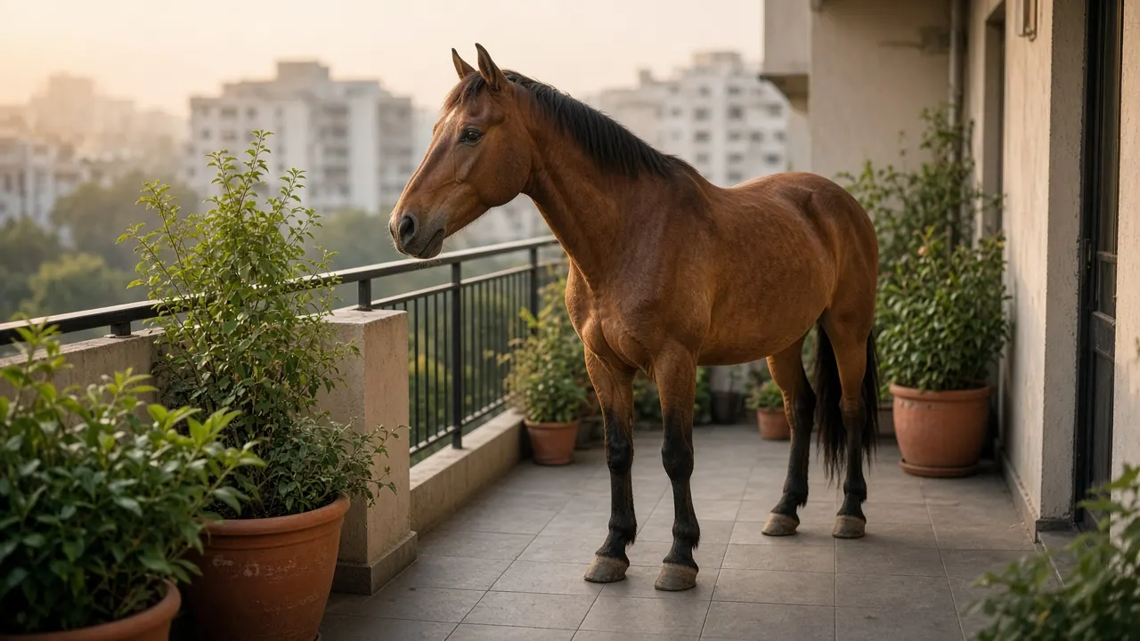 A horse at home in Melbourne