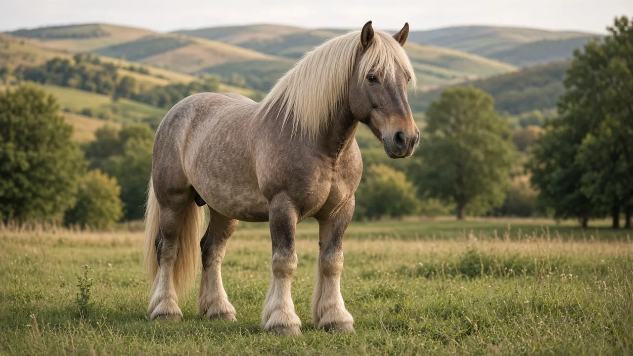A horse and its family in Austria