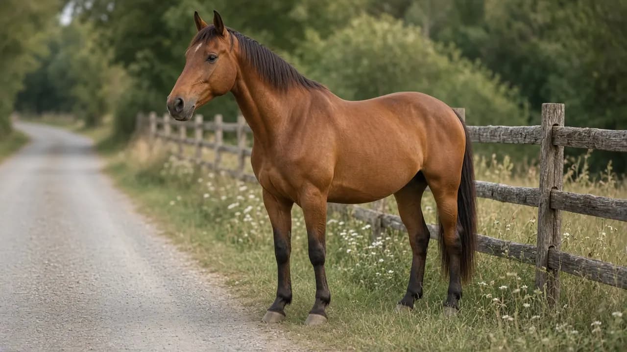 A horse at home in Bukit Timah
